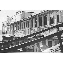 A Manly Ferry with gangway in place, Manly 1983
