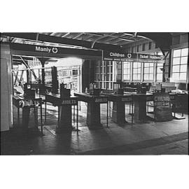 Ferry turnstiles, Circular Quay, 1983
