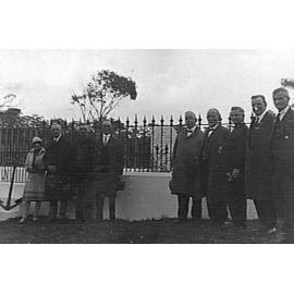 Members of M.W.P.H.S. at Jenkins' Grave, Collaroy
