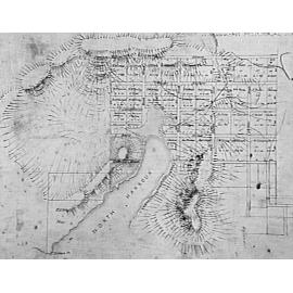Sketch of land grants at North Harbour