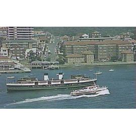 Hydrofoil "Dee Why" passing S.S. "North Head"