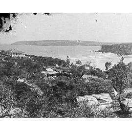 Freshwater Beach and houses on headland