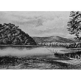 Drawing of Narrabeen Lagoon