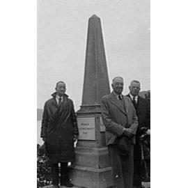 Unidentified gathering around possibly, McCarrs Creek monument
