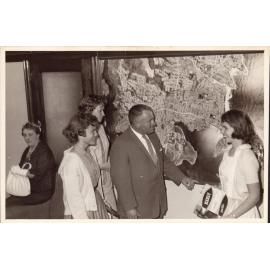 Jim Paton launching "Manly South Pacific Playground", 1961