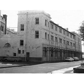 South-East corner of Hotel Pacific prior to demolition, 1976