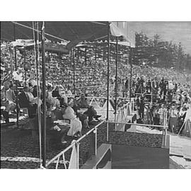 Queen Mother at Royal Surf Carnival, North Steyne, 1958