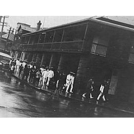 Japanese officers outside the Steyne Hotel, Manly