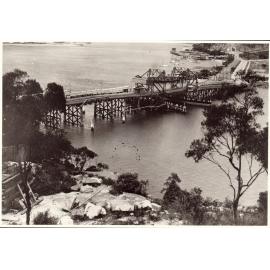 View of Spit Bridge from Seaforth, 1931