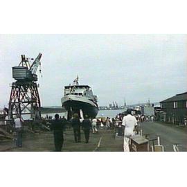 Launching of M. V. "Freshwater", 1982