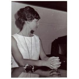 Tania Verstak at council Chambers, 1961