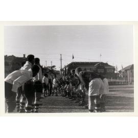 Rugby Union players, Manly Oval, 1961