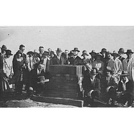 Unveiling monument at Beacon Hill