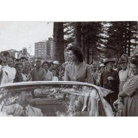 Tania Verstak in car on promenade South Steyne