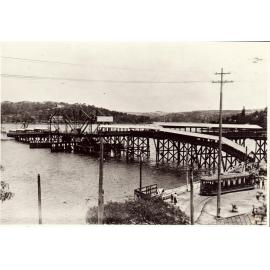 Spit Bridge from Seaforth side, 1925