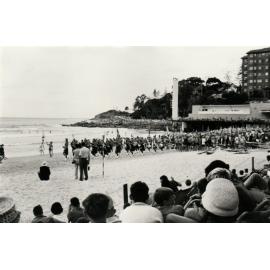 Paul Bennett and friend and Manly Beach, 1964