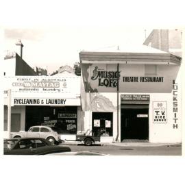 Shopfronts in Market Lane, Manly