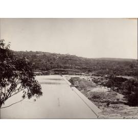 Construction of Manly Dam c 1891