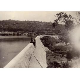 Construction of Manly Dam, c 1891