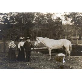 Jane Malcolm, Daniel Farrell and Emma Rogers, Brookvale, c 1900