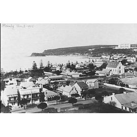 View over Manly towards Manly Beach and Shelly Beach, c 1900
