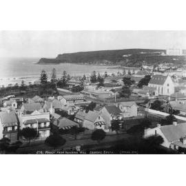 Easterly view over houses towards North Steyne to Manly and Shelly Beaches, c 1900