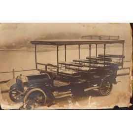 A bus used by the first bus service, Manly? c 1906