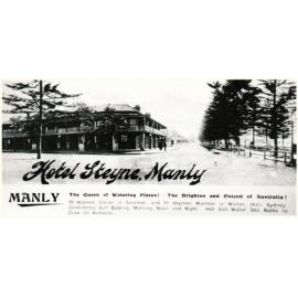 Advertisement for the Steyne Hotel,  c 1910
