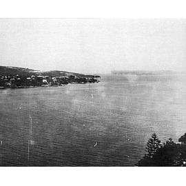 View from Fairlight over Manly Cove to Smedley's Point, c 1920