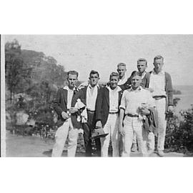 Group Portrait of members of Manly Surf Club, c 1920