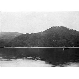 Section of Cowan Creek and bushy hill behind, c 1920