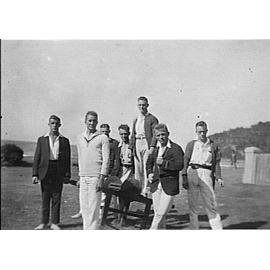 Members of Manly Surf Club holidaying at Cowan Creek, c 1920