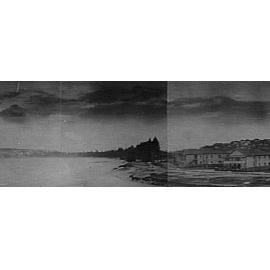 View along beach from Queenscliff to Manly, c 1928