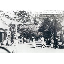 Darley Road, near the corner of the Corso, Manly