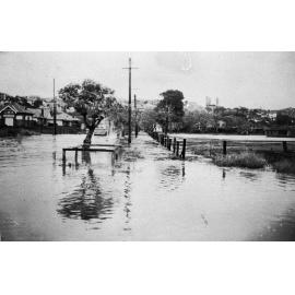 Balgowlah Road in flood
