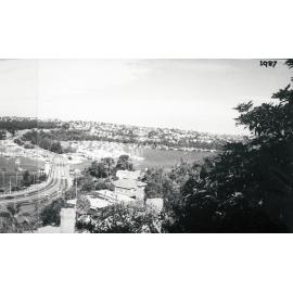 A view of the Spit Bridge and Pearl Bay taken from Seaforth