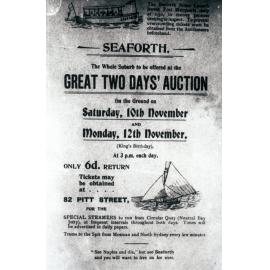 Advertisement for the Seaforth Estate