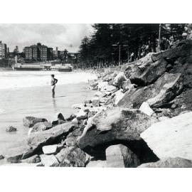 Storm damage to the North Steyne Sea Wall