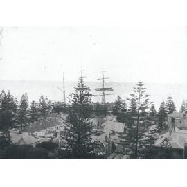 View from Kangaroo Street of the French barque "Vincennes"