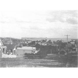 View towards Dalley's Castle, possibly from Ocean Road