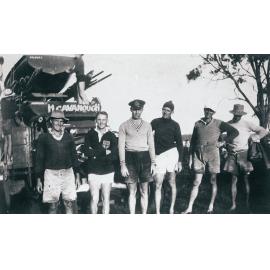 Members of Manly 16ft Skiff Club at Gosford