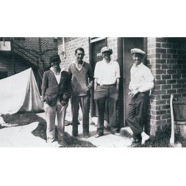 Members of Manly 16ft Skiff CLub at Cronulla