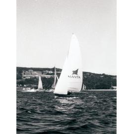 Manly 16ft Skiff "Manta" off the Quarantine Station
