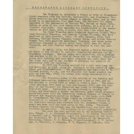 Harbord Time Capsule Letter Page 1