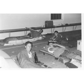 South Curl Curl Surf Life Saving Club Members inside clubhouse