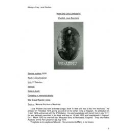 Woollett, Louis Raymond