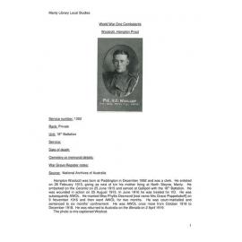 Woolcott, Hampton Prout