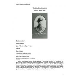 Williams, William Alfred
