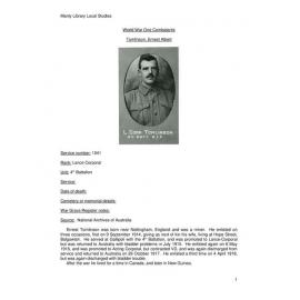 Tomlinson, Ernest Albert