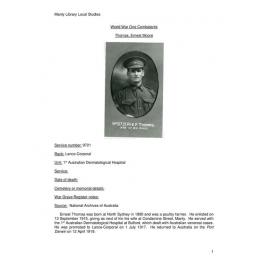 Thomas, Ernest Moore